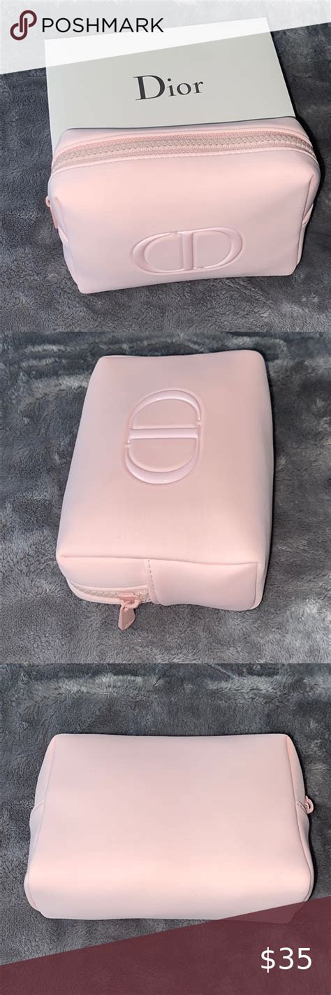 Dior pink makeup bag